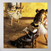 Degas - Balletklasse The Dance Hall 1880 Poster (Voorkant)