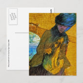 Degas -  beeldende kunst - Mary Cassatt met hond Briefkaart (Voorkant / Achterkant)