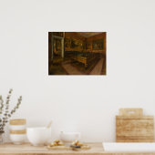 Degas - Biljartzaal bij Menil-Hubert Poster (Keuken)