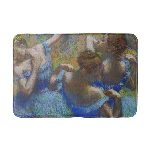 Degas Blauwe Danseressen Pastel Fijn Kunst Meester Badmat (Voorkant)