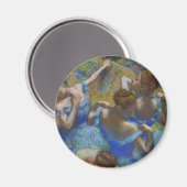 Degas Blauwe Danseressen Pastel Kunst Meesterwerk Magneet (Voorkant / Achterkant)