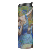 Degas Blauwe Danseressen Pastel Kunst Meesterwerk Thermosbeker (Gedraaid links)