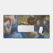 Degas Blauwe Dansers Pastel Kunst Meesterwerk Bureaumat (Keyboard & Muis)