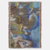 Degas Blauwe Dansers Pastel Kunst Meesterwerk Deken (Voorkant Verticaal)