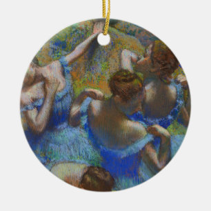 Degas Blauwe Dansers Pastel Kunst Meesterwerk Keramisch Ornament