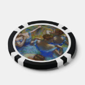 Degas Blauwe Dansers Pastel Kunst Meesterwerk Poker Chips (Enkel)