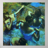 Degas - Blue Dancers 1899 Poster (Voorkant)
