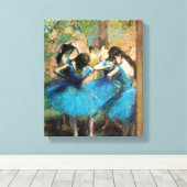 Degas Blue Dancers Canvas Afdruk (Insitu (Houten vloer))