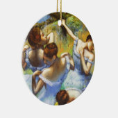 Degas Blue Dancers-kerstversiering Keramisch Ornament (Rechts)