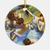 Degas Blue Dancers-kerstversiering Keramisch Ornament (Voorkant)