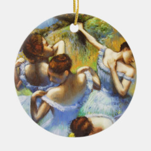 Degas Blue Dancers-kerstversiering Keramisch Ornament