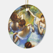 Degas Blue Dancers-kerstversiering Keramisch Ornament (Links)
