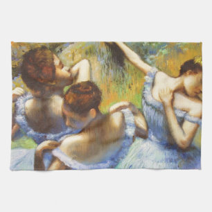 Degas Blue Dancers Kitchen Towel Theedoek