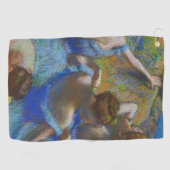 Degas Blue Dancers Pastel Fine Art Masterpiece Golfhanddoek (Horizontaal)