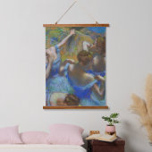 Degas Blue Dancers Pastel Fine Art Masterpiece Hangend Wandkleed (Slaapkamer)