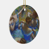 Degas Blue Dancers Pastel Fine Art Masterpiece Keramisch Ornament (Rechts)