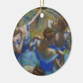 Degas Blue Dancers Pastel Fine Art Masterpiece Keramisch Ornament (Links)