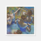 Degas Blue Dancers Pastel Fine Art Masterpiece Servet (Voorkant)