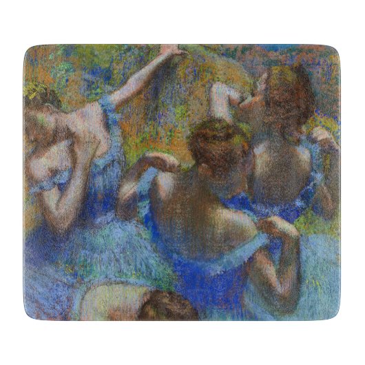 Degas Blue Dancers Pastel Fine Art Masterpiece Snijplank (Voorkant)