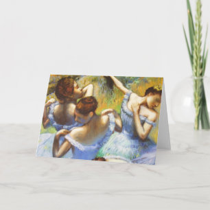 Degas Blue Dancers Wenskaart Kaart