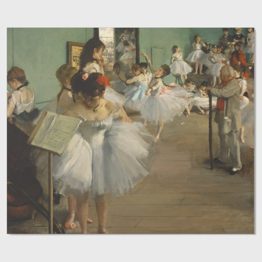 Degas Dance Class Ballet Dancers Ballerina Art Cadeaupapier (Vlak)