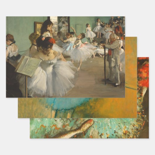 Degas Dance Class Ballet Dancers Ballerina Art Inpakpapier Vel (Set)