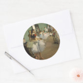 Degas Dance Class Ballet Dancers Ballerina Art Ronde Sticker (Envelop)