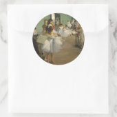 Degas Dance Class Ballet Dancers Ballerina Art Ronde Sticker (Tas)