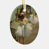 Degas Dance Class Ballet Dancers Keramisch Ornament (Achterkant)