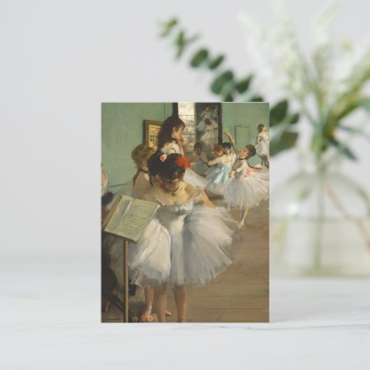 Degas Dance Class Ballet Dansers Ballerina Art Briefkaart (Staand voorkant)