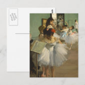 Degas Dance Class Ballet Dansers Ballerina Art Briefkaart (Voorkant / Achterkant)