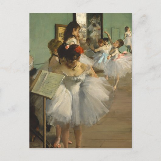 Degas Dance Class Ballet Dansers Ballerina Art Briefkaart (Voorkant)