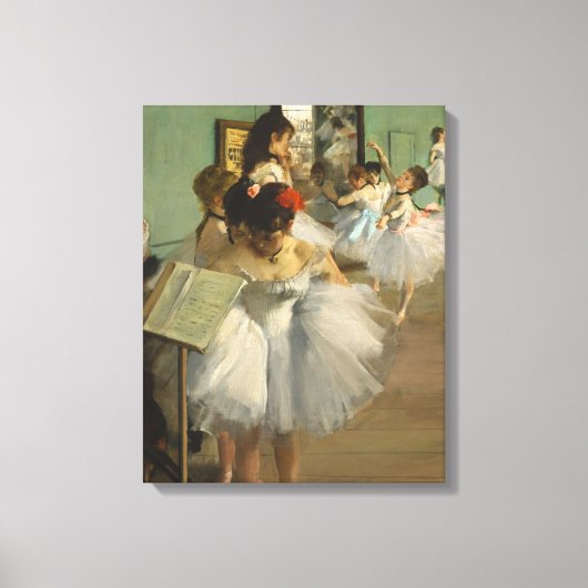 Degas Dance Class Ballet Dansers Ballerina Art Canvas Afdruk (Voorkant)