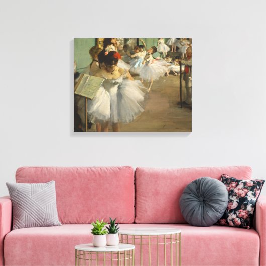 Degas Dance Class Ballet Dansers Ballerina Art Canvas Afdruk (Insitu (Woonkamer))