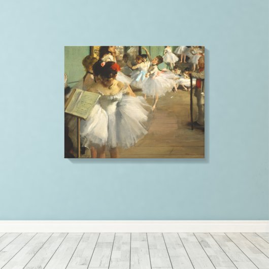Degas Dance Class Ballet Dansers Ballerina Art Canvas Afdruk (Insitu (Houten vloer))