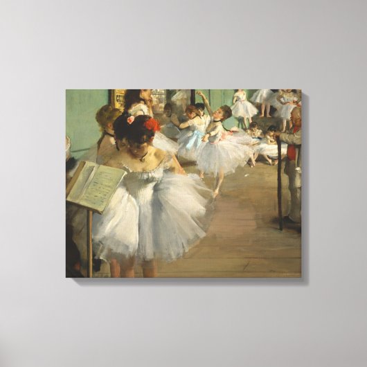 Degas Dance Class Ballet Dansers Ballerina Art Canvas Afdruk (Voorkant)