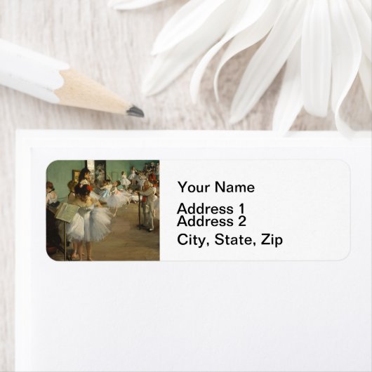 Degas Dance Class Ballet Dansers Ballerina Art Etiket (Insitu)