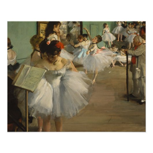 Degas Dance Class Ballet Dansers Ballerina Art Poster (Voorkant)