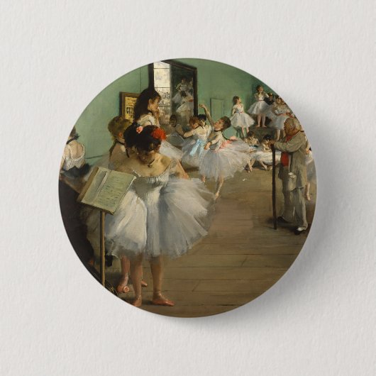 Degas Dance Class Ballet Dansers Ballerina Art Ronde Button 5,7 Cm (Voorkant)