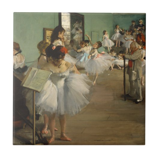 Degas Dance Class Ballet Dansers Ballerina Art Tegeltje (Voorkant)