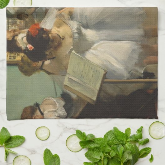 Degas Dance Class Ballet Dansers Ballerina Art Theedoek (Gevouwen)