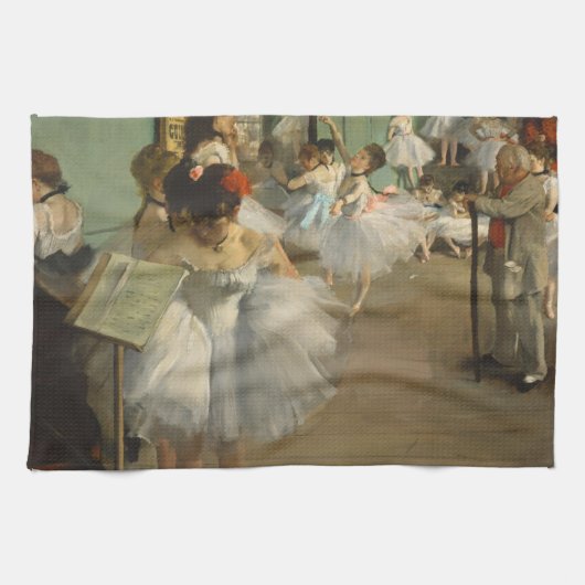 Degas Dance Class Ballet Dansers Ballerina Art Theedoek (Horizontaal)