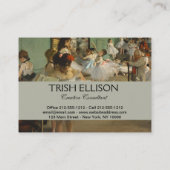 Degas Dance Class Ballet Dansers Ballerina Art Visitekaartje (Achterkant)
