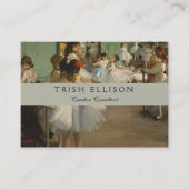 Degas Dance Class Ballet Dansers Ballerina Art Visitekaartje (Voorkant)