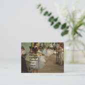 Degas Dance Class Ballet Dansers Ballerina Art Visitekaartje (Staand voorkant)