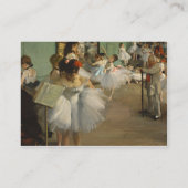 Degas Dance Class Ballet Dansers Ballerina Art Visitekaartje (Achterkant)