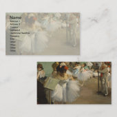 Degas Dance Class Ballet Dansers Ballerina Art Visitekaartje (Voorkant / Achterkant)
