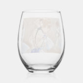 Degas Dancer met Blue Ribbon Drinkware Set Wijnglas Zonder Voet (Achterkant)