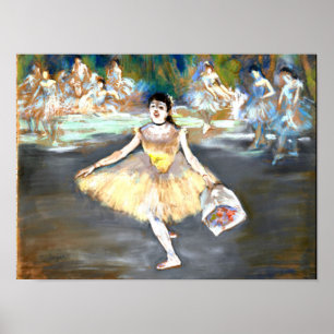 Degas - Dancer met een Bouquet Poster