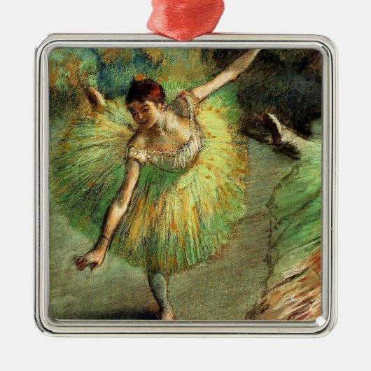 Degas - Dancer Tilting, beroemd schilderij, Metalen Ornament (Voorkant)